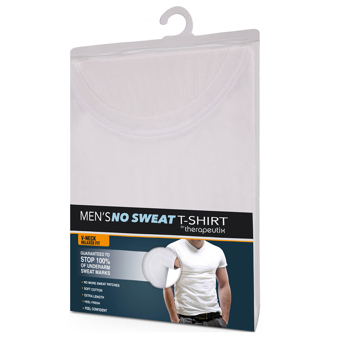 NO SWEAT (UNDER GARMENT) V NECK SHIRT BY THERAPEUTIX